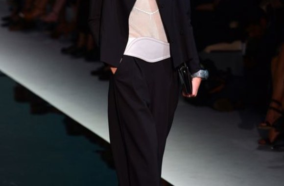 Nida Kazickaitė „Emporio Armani“ kolekcijos pristatyme