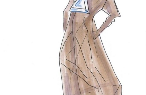 Lady Gagos kostiumo eskizas