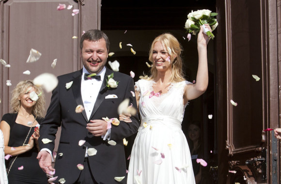 Antanas Guoga su žmona Aiste