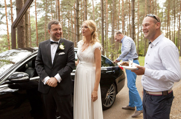 Antanas Guoga su žmona Aiste