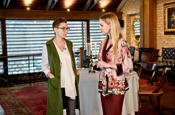 Laidos filmavimo akimirka