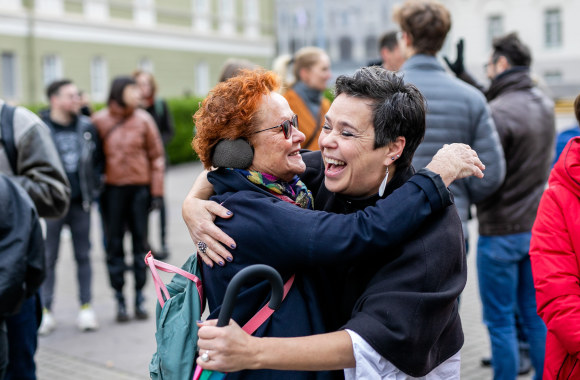 Palaikymo valanda Rasai Račienei – „Mamos už mamas!“ / Luko Balandžio nuotr.