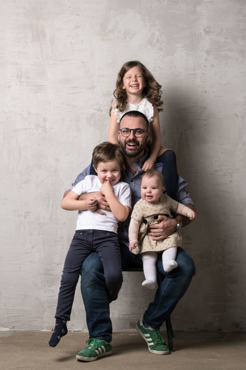 Gian Luca Demarco su vaikais/Dariaus Kučio nuotr.