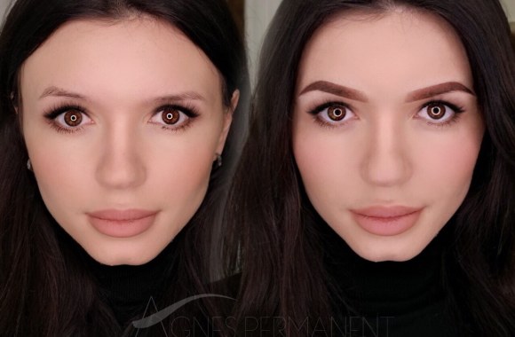 Agnės Švitinskaitės permanentinio makiažo darbai/Asmeninio archyvo nuotr.