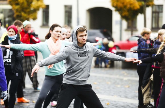 Treniruotės akimirka