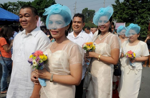 Masinės vestuvės Filipinuose