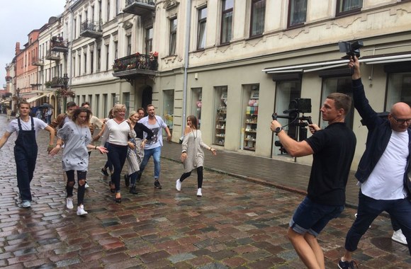 Editos Mildažytės televizijos laidos anonso filmavimo akimirkos