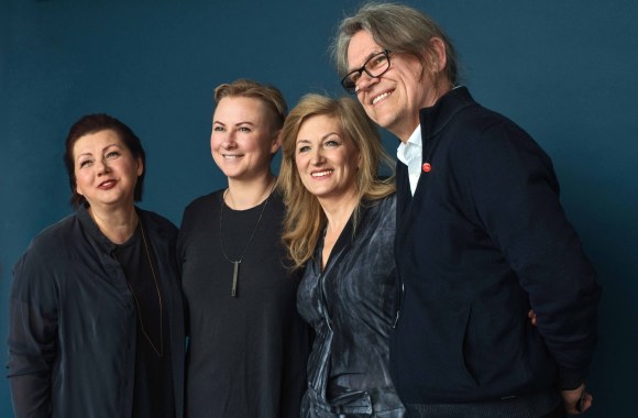 Aldona Kerpytė, Julija Janulaitytė, Nijolė Raudytė ir brolis Benediktas Jurčys