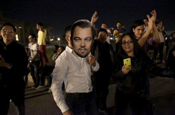 Leonardo DiCaprio gerbėjai Monterėjuje