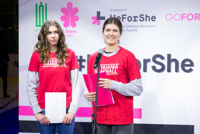 Pristatytas lyčių lygybei skatinanti skirtas Jungtinių Tautų projektas „HeForShe“/Sauliaus Čirbos nuotr.