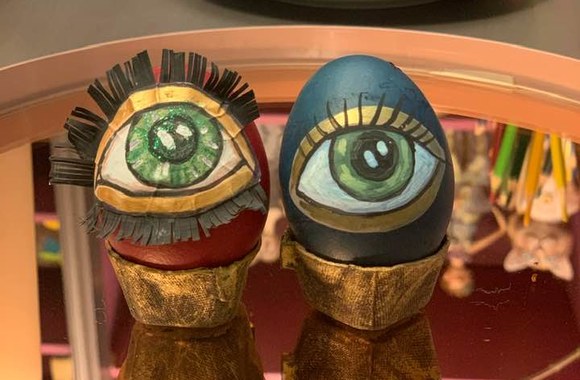 Viktorijos Jakučinskaitės margučiai/ Asmeninio albumo nuotr.