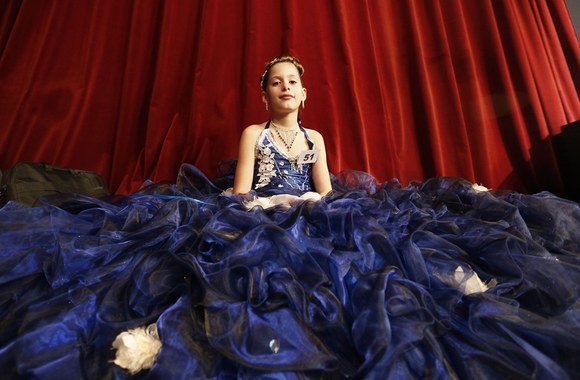 Grožio konkurso „Mini Mis Prancūzija 2014“ dalyvė