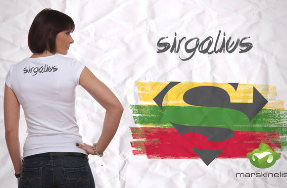 Agnė Gilytė sukūrė marškinėlius krepšinio sirgaliams