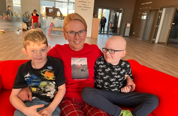 „Mamų unijos“ Šeimos namuose įsikūrė vėžiu sergantys vaikai ir šeimos iš Ukrainos / Asmeninio albumo nuotr.